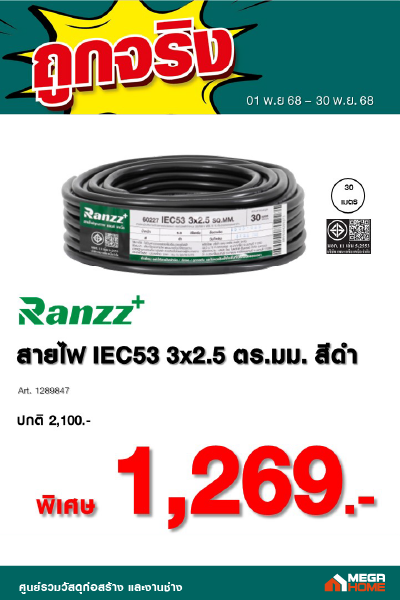 สายไฟ ICE53 Ranzz